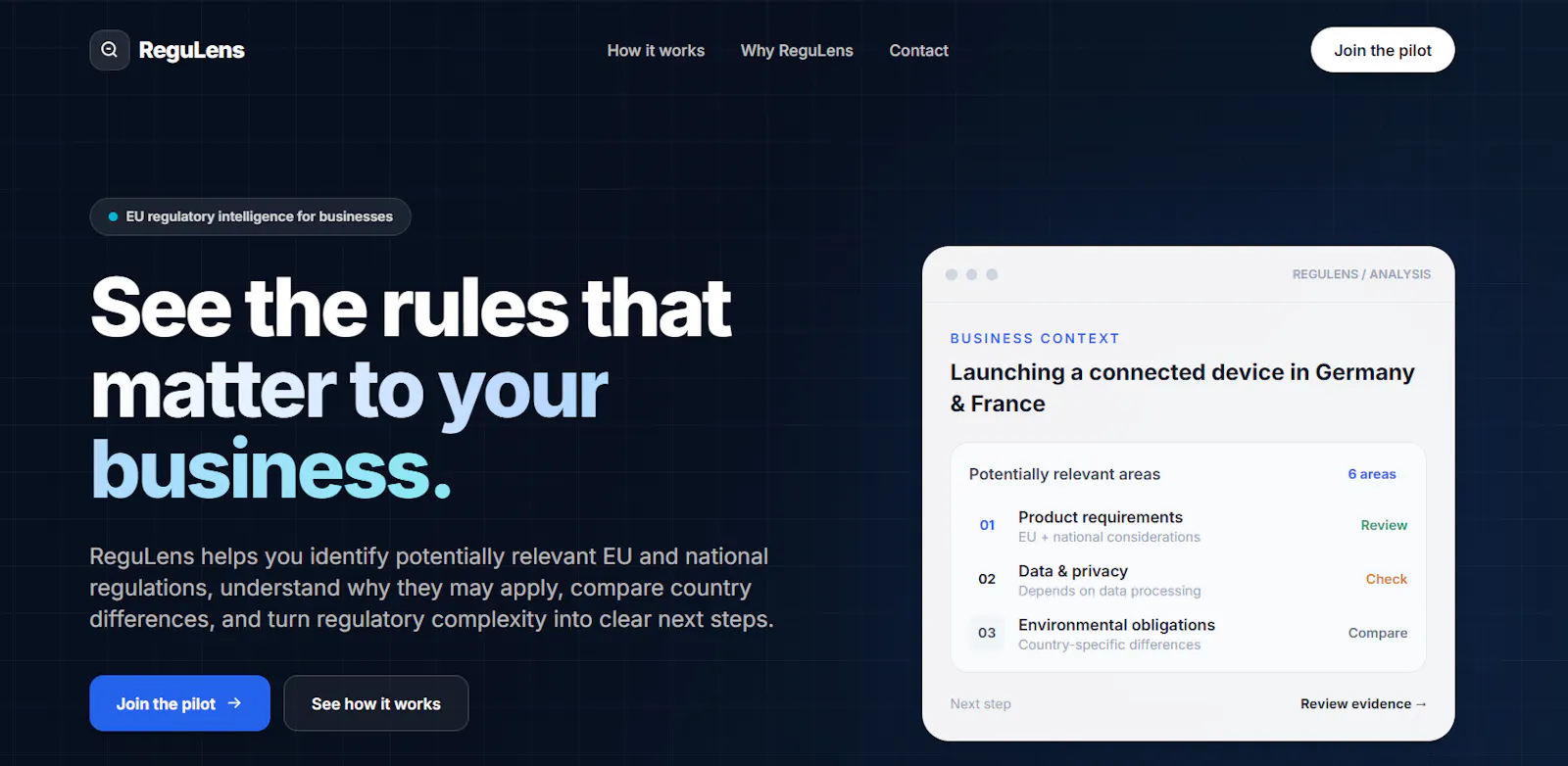 ReguLens screenshot 1