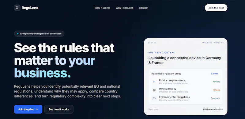 ReguLens screenshot 1