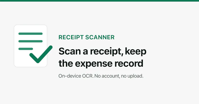 Receipt Scanner screenshot 1