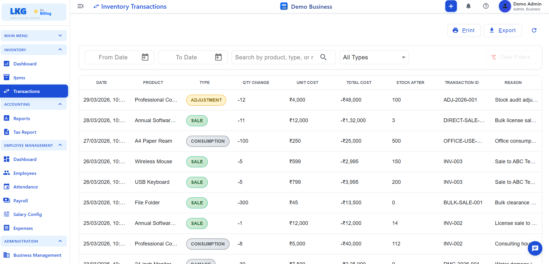 LKG for Billing gallery image