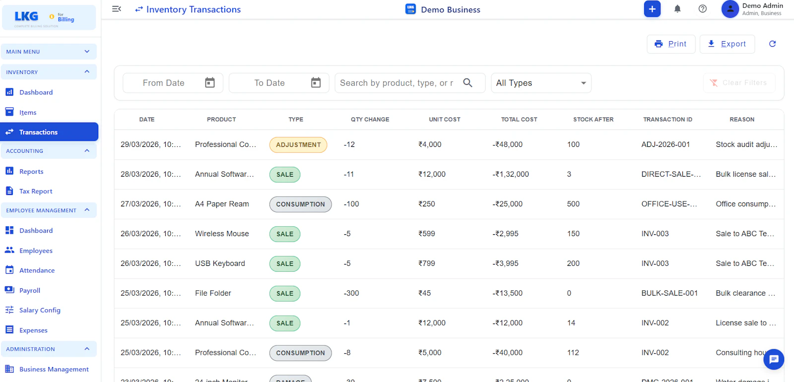 LKG for Billing screenshot 15