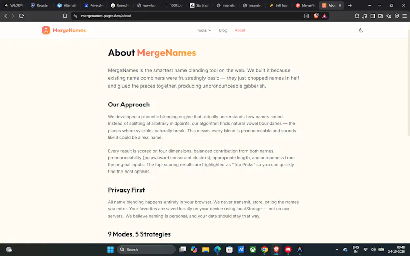 MergeNames screenshot 4