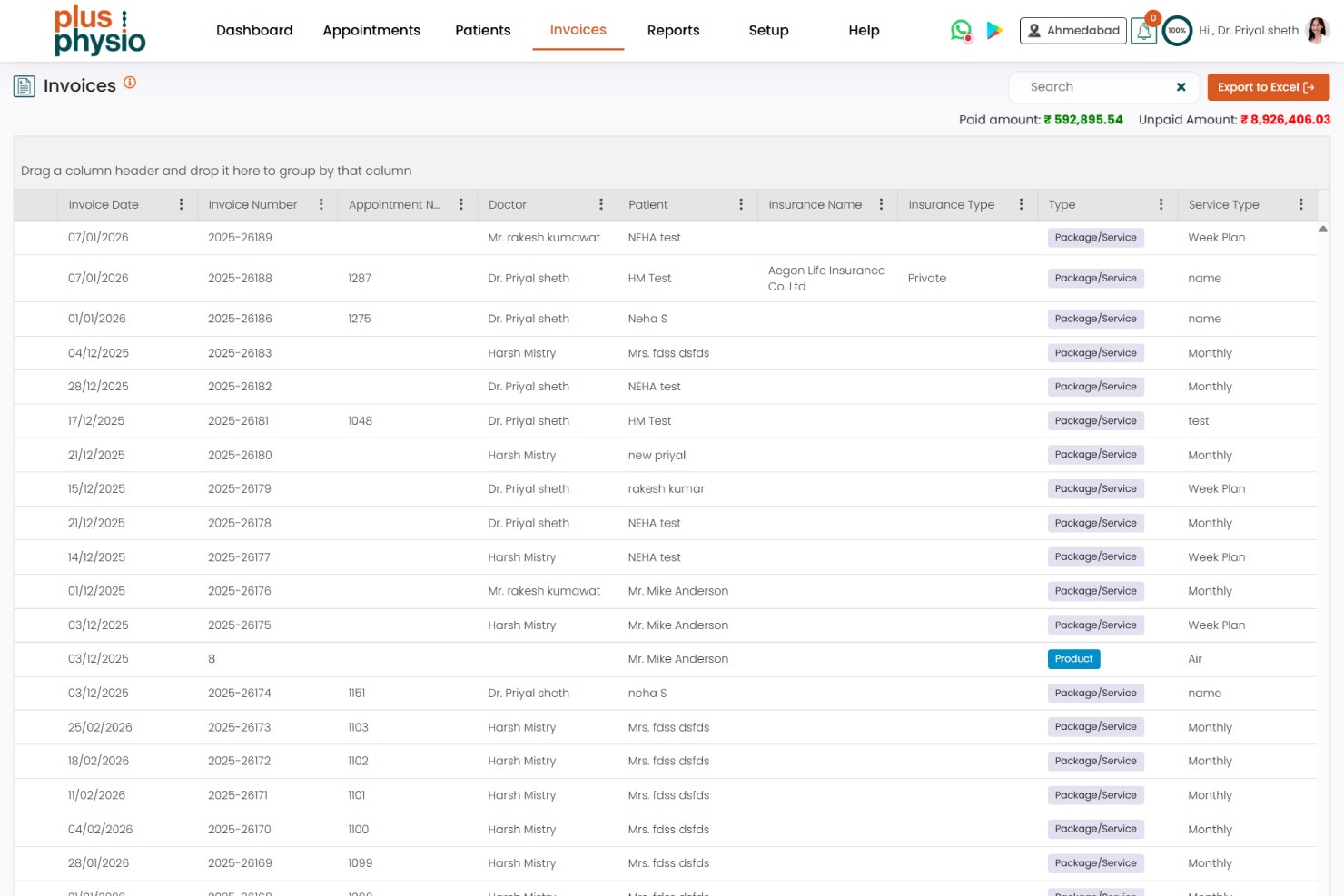 PlusPhysio - Physiotherapy Software gallery image