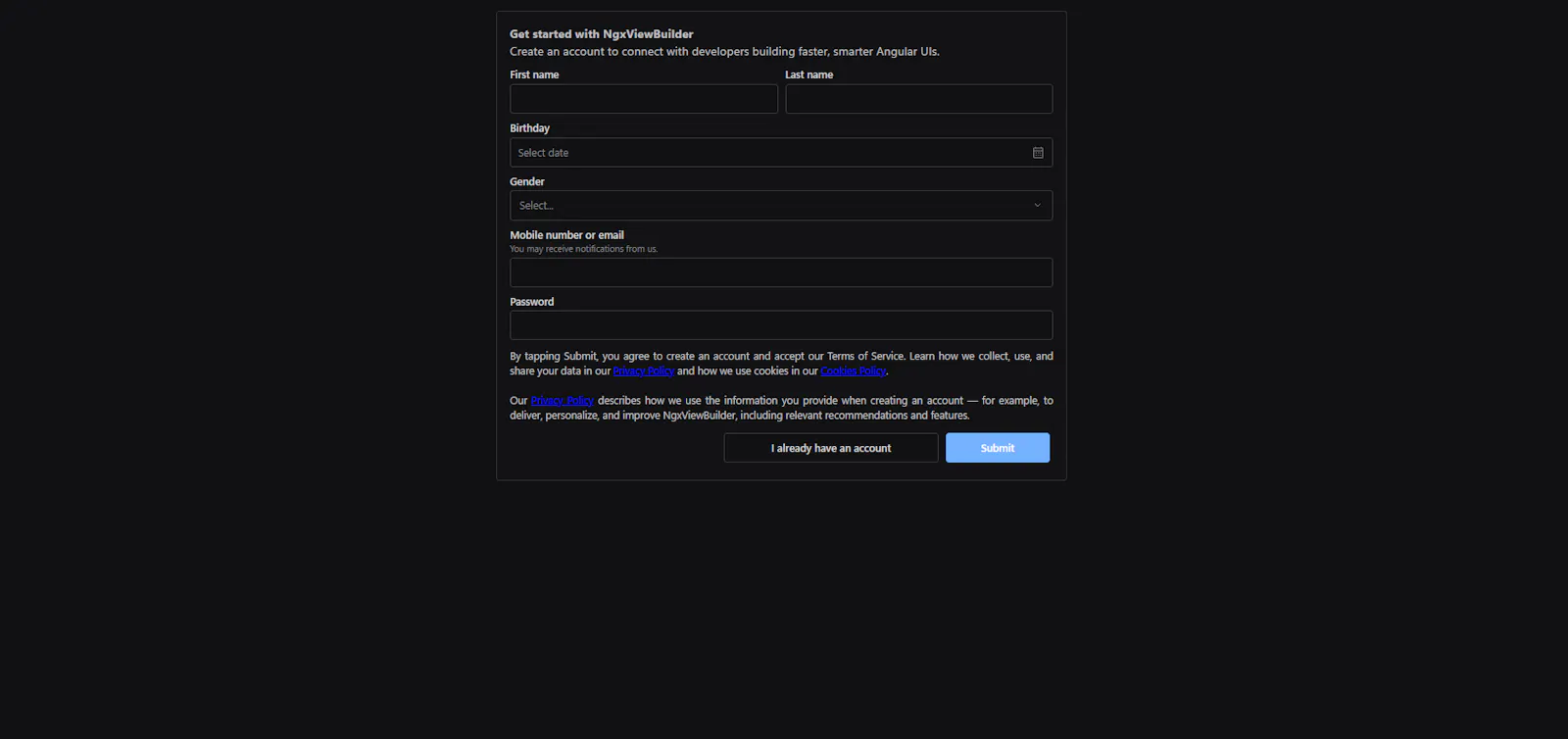 NGX View Builder (Beta) screenshot 4