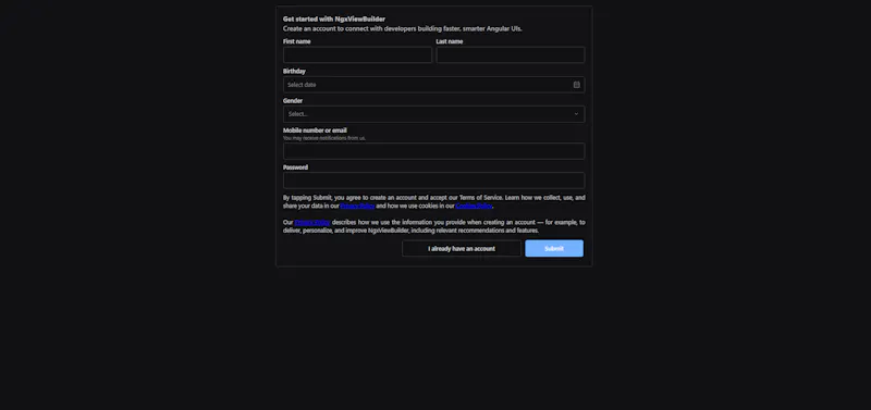 NGX View Builder (Beta) screenshot 4
