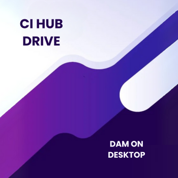 CI HUB Drive - Product Hunt launch logo and brand identity