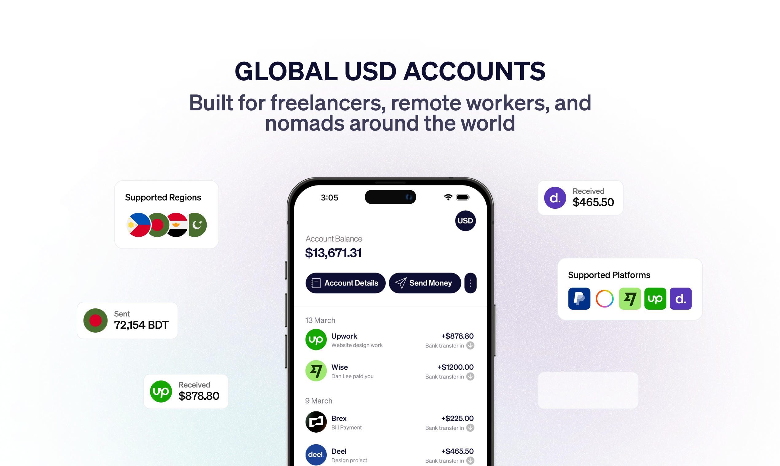 startuptile Elevate Pay-USD accounts for remote professionals and freelancers