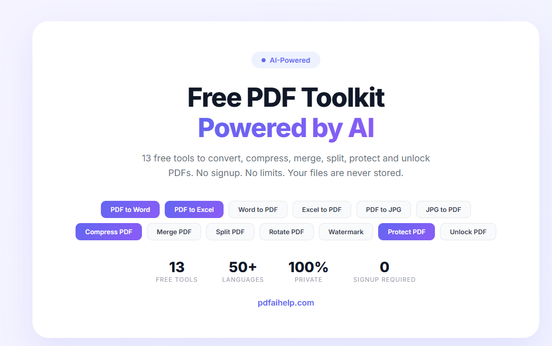 DocuAI - Free AI PDF Toolkit gallery image