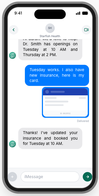 Starfish Health - Main product screenshot demonstrating key features and user interface