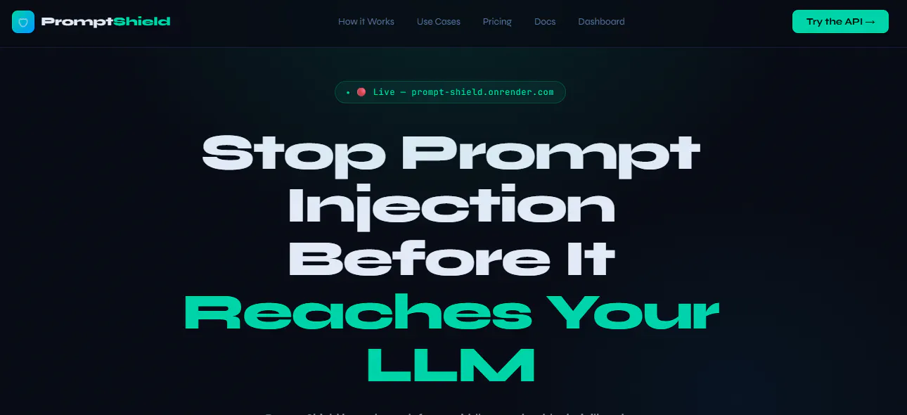 PromptShield LLMPrompt Injection Defense gallery image