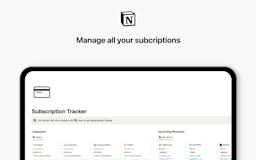 Subscription Tracker media 1