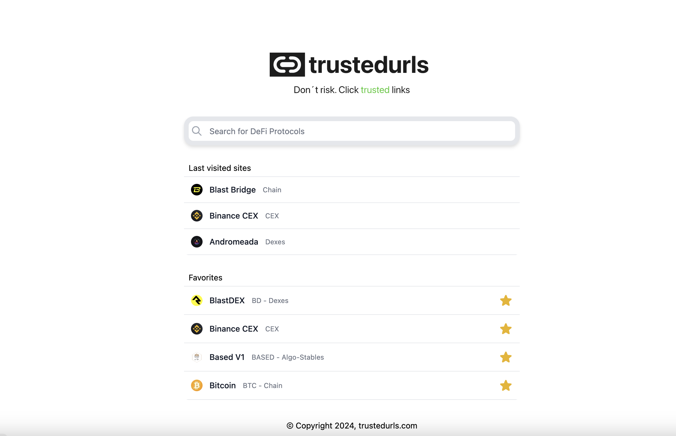 Trusted URLs