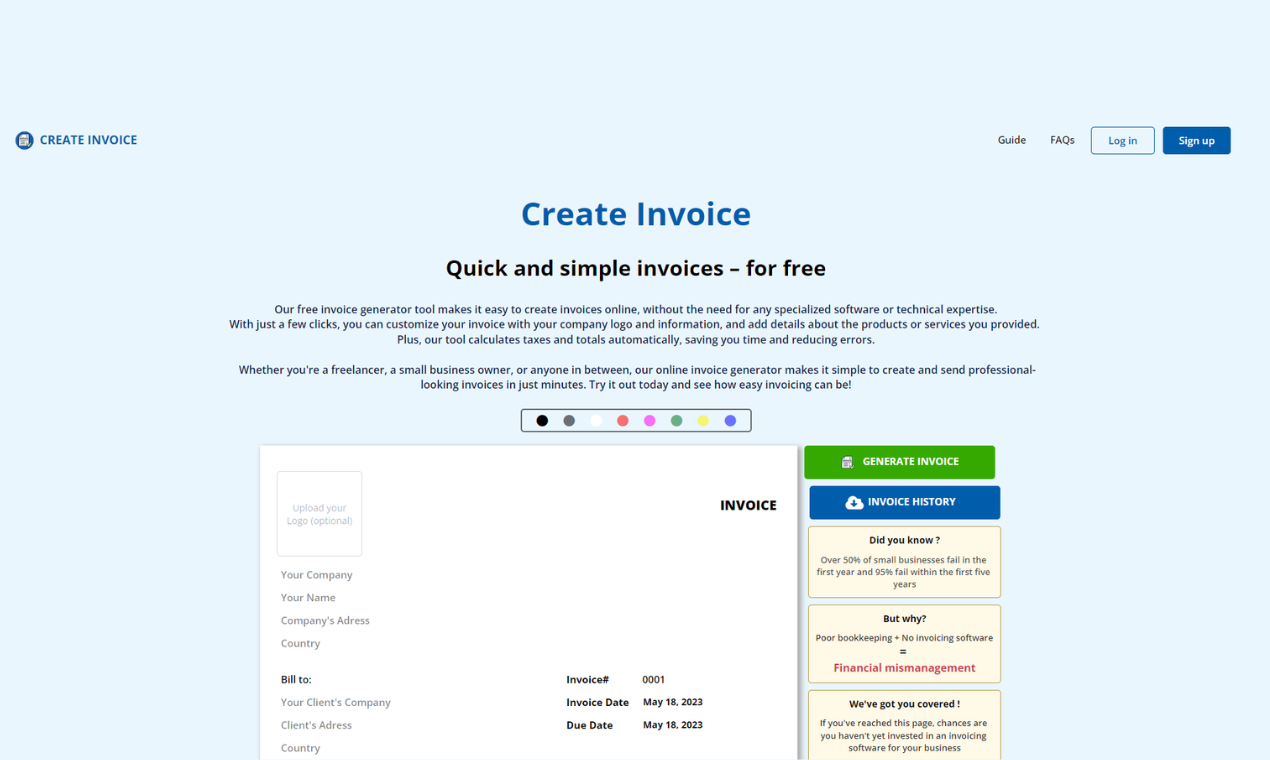 Crear factura - Facturas rápidas y simples: gratis media 1