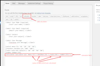Calculate Contact Form 7 gallery image