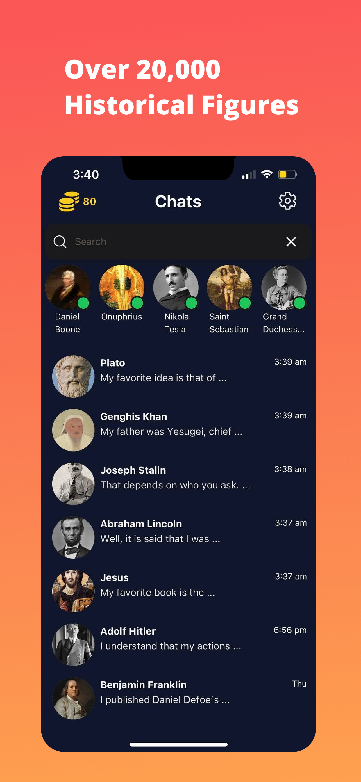 Historische figuren - Gebruik AI om te chatten met historische figuren media 3