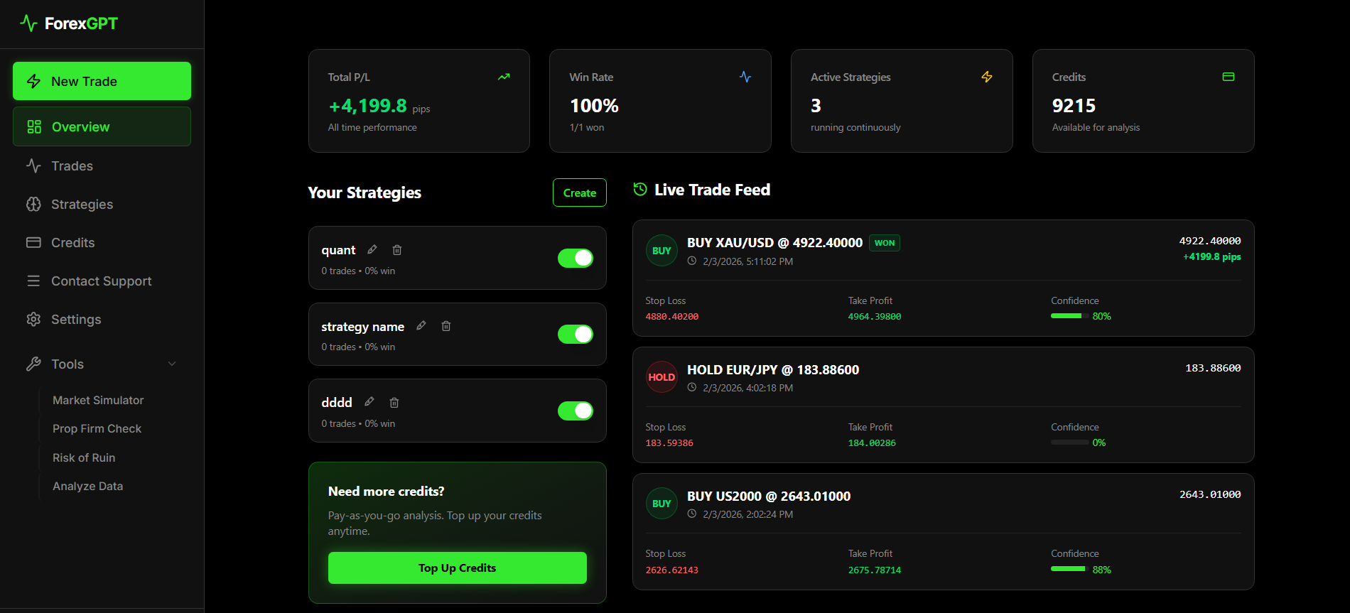 Forex GPT - Screenshot 3 showing product features and functionality