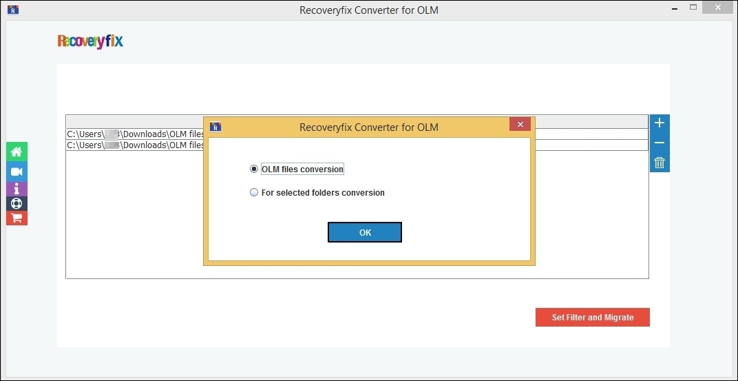 OLM के लिए RecoveryFix कनवर्टर मीडिया 2