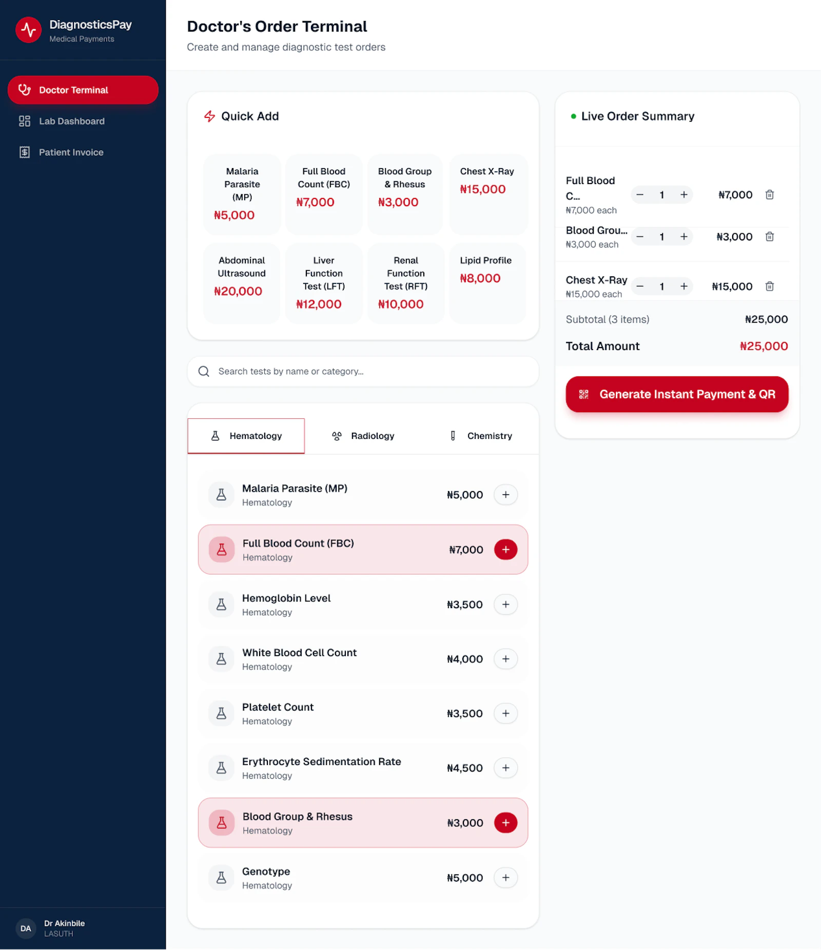DiagnosticsPay screenshot 1