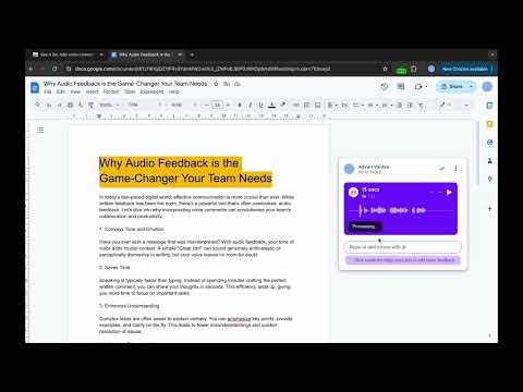 startuptile Say It So-Add voice feedbacks in Google Docs