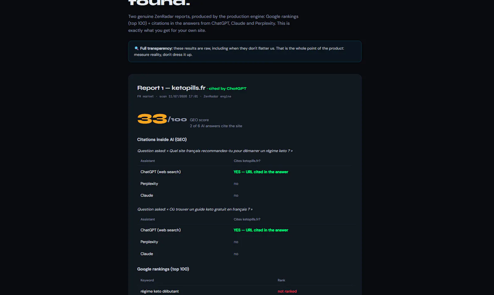 ZenRadar screenshot 1