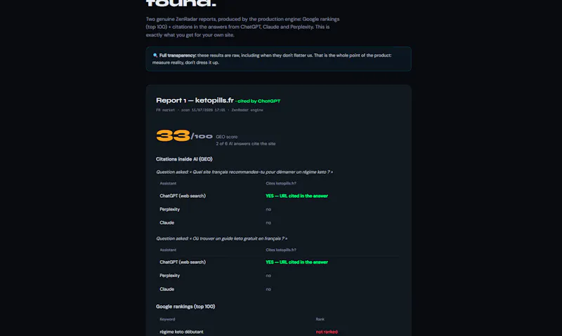 ZenRadar screenshot 1