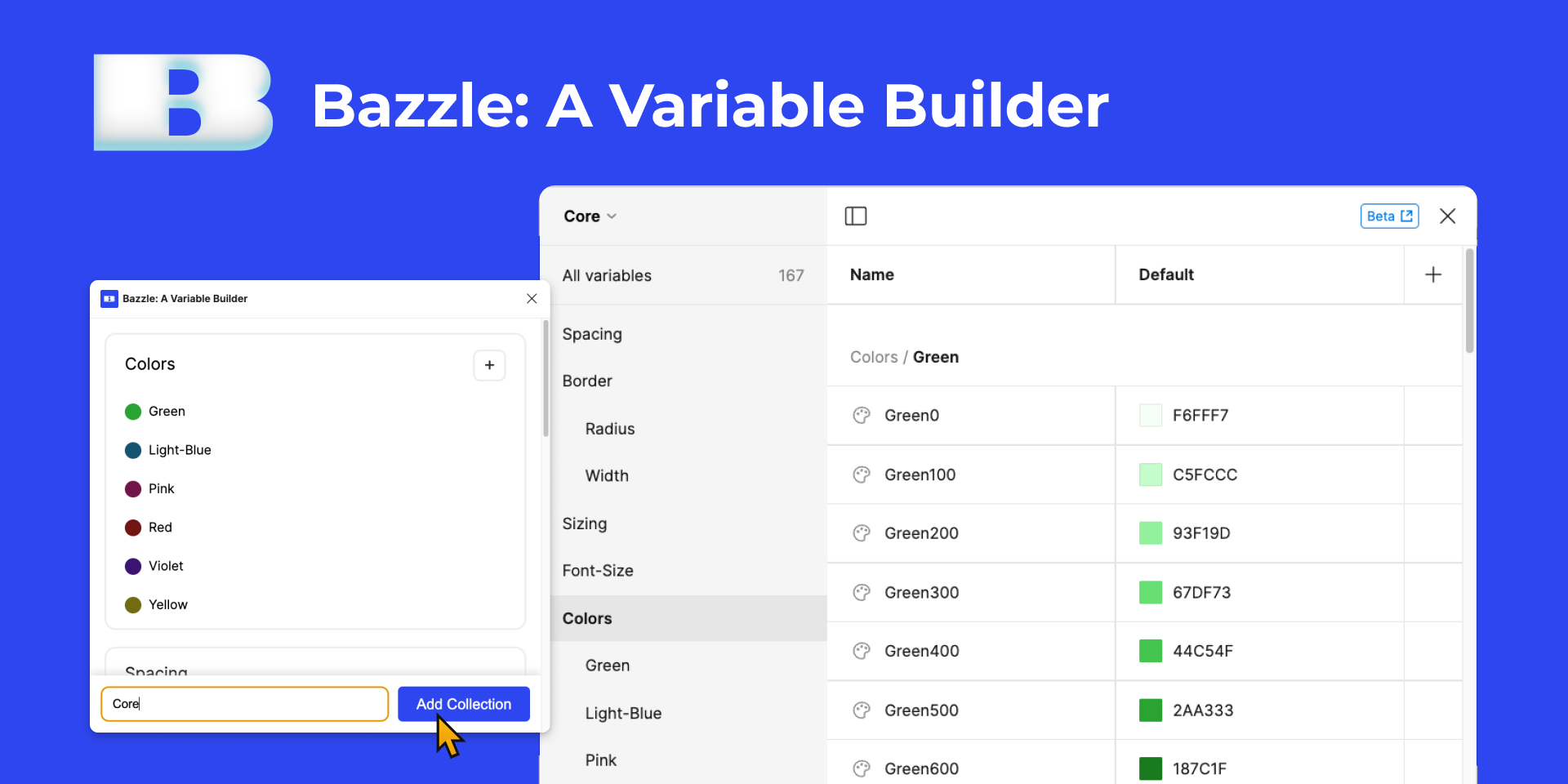 Mídia 1 de Bazzle: um construtor variável - Variáveis de design de artesanato com um clique