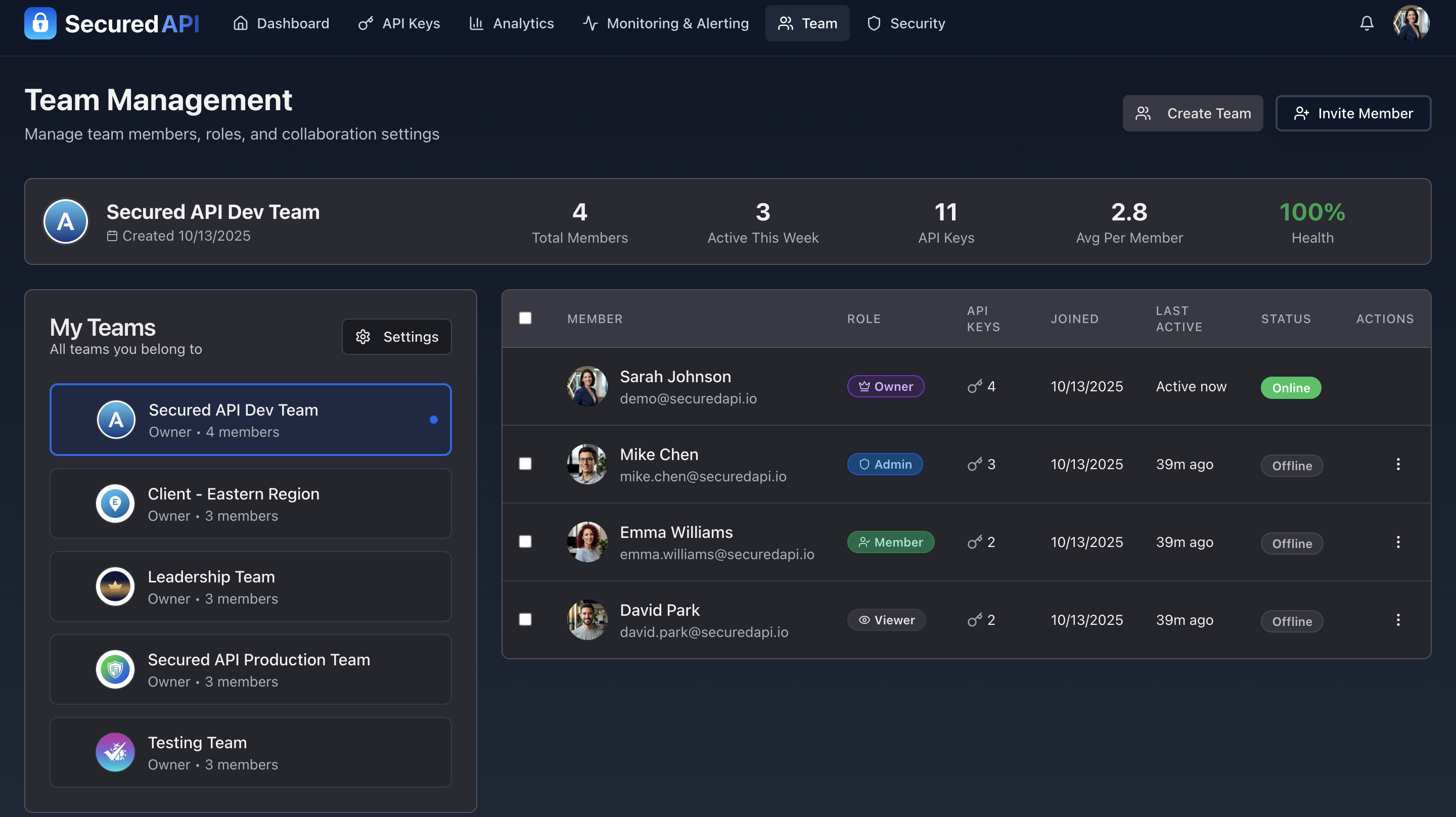 Secured API gallery image