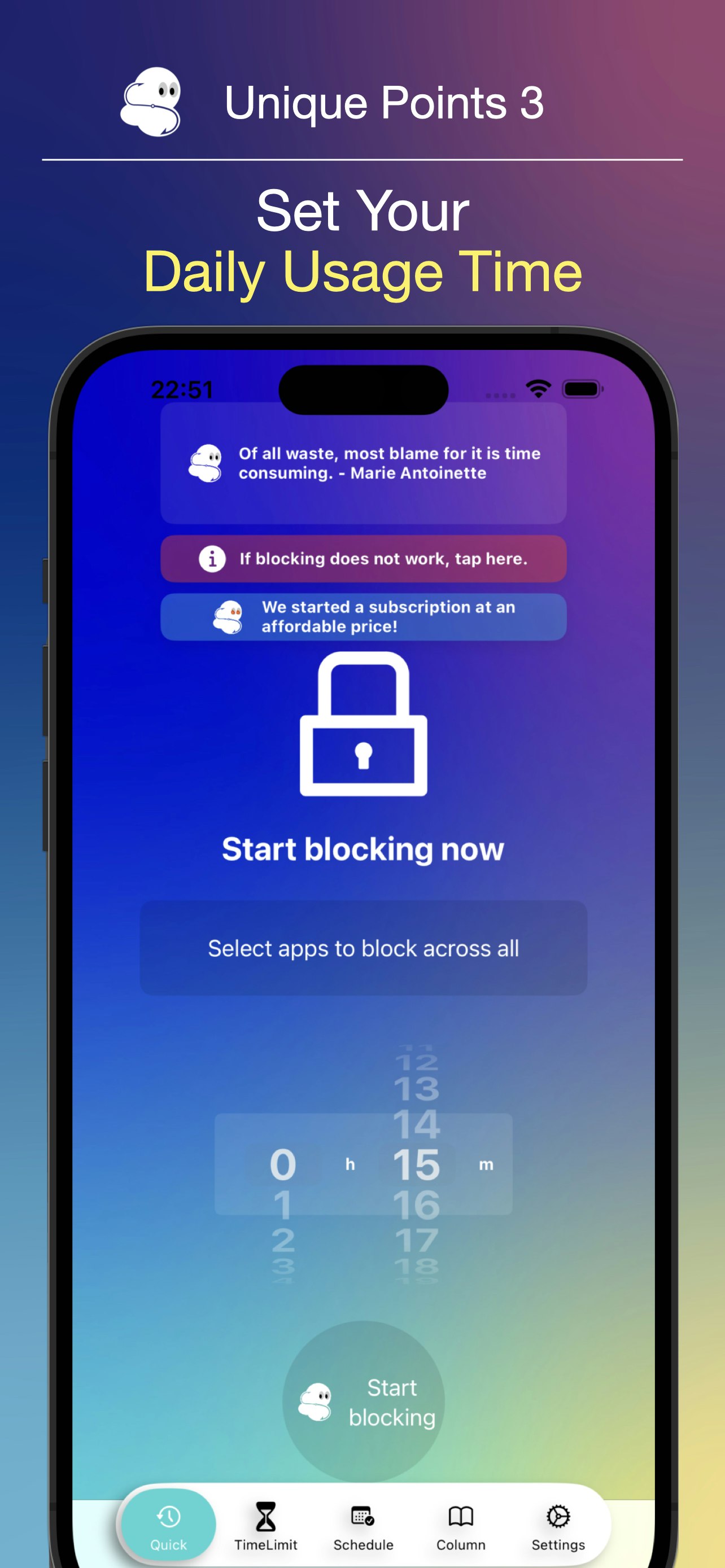 وسائط Time Rich (تطبيق Digital Detox IOS) - كن ثريًا - استعد وقتك من هاتفك. 9