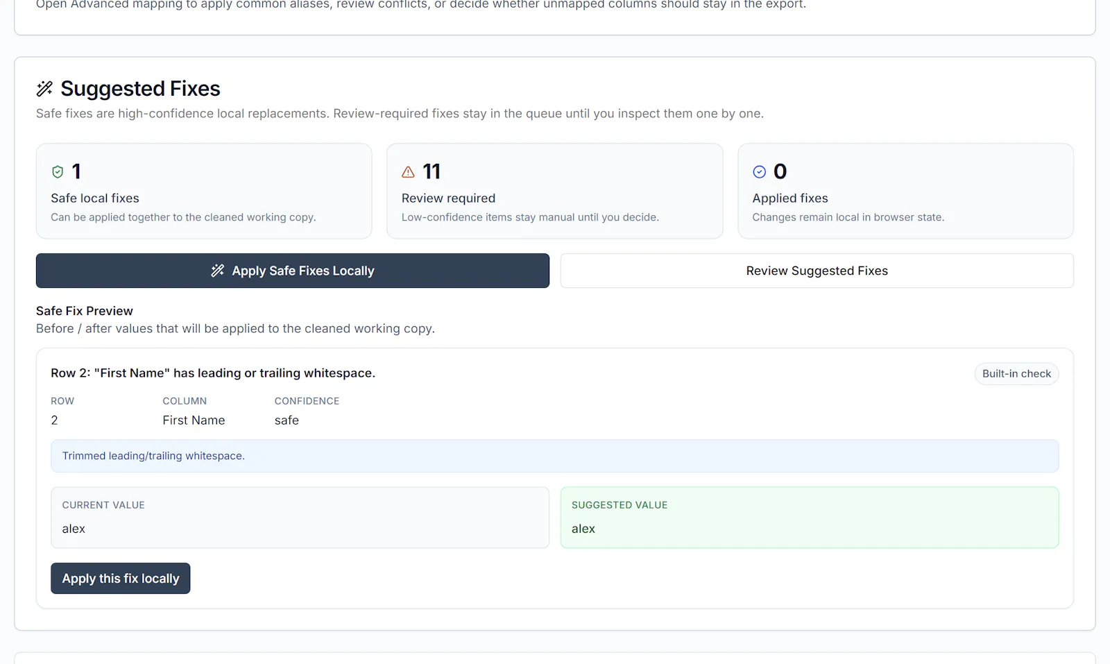 ReadyCSV screenshot 3
