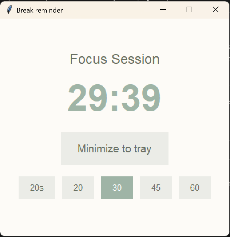Take-a-Break Timer - Product Hunt launch logo and brand identity
