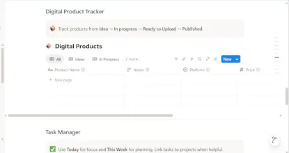 Freelance Workspace Notion Template gallery image
