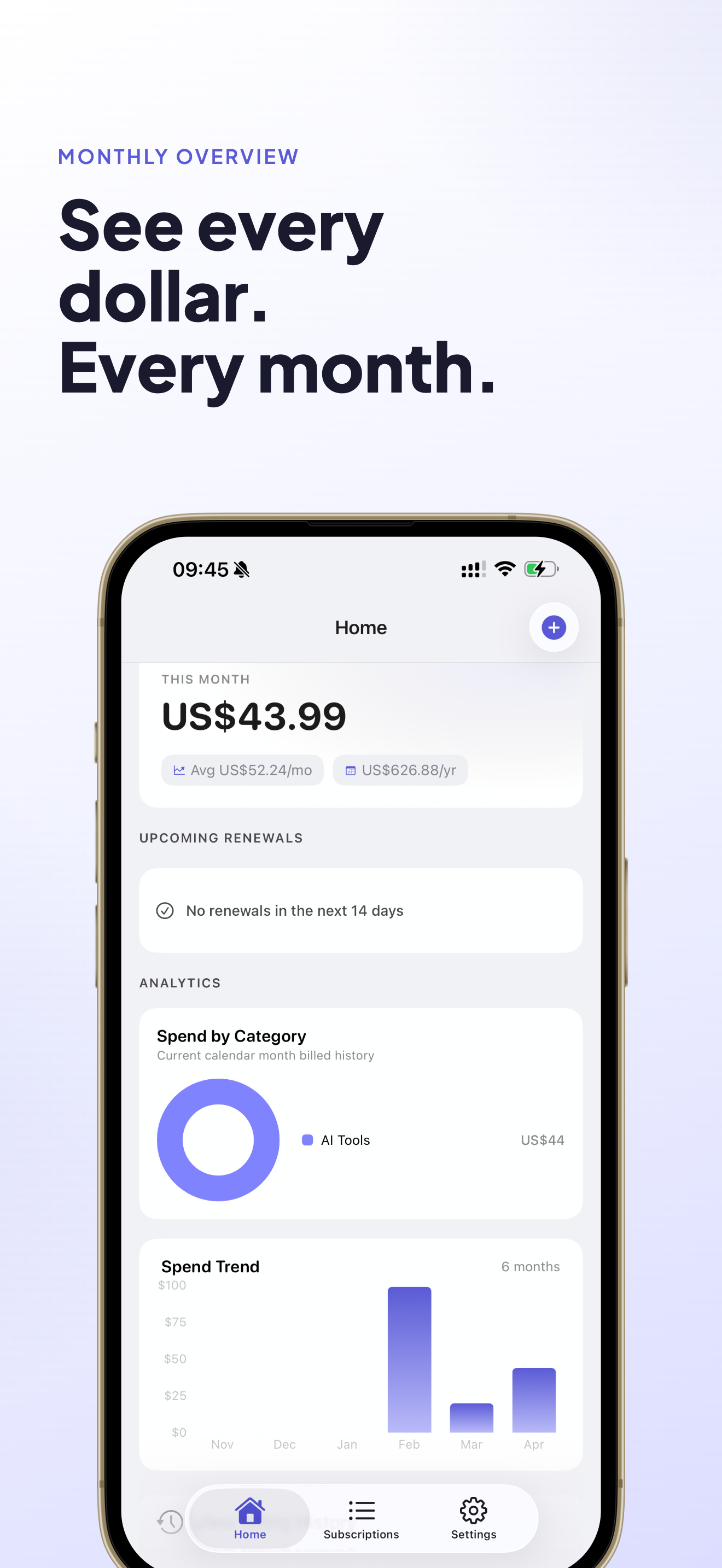 DueSight – Private Subscription Tracker gallery image