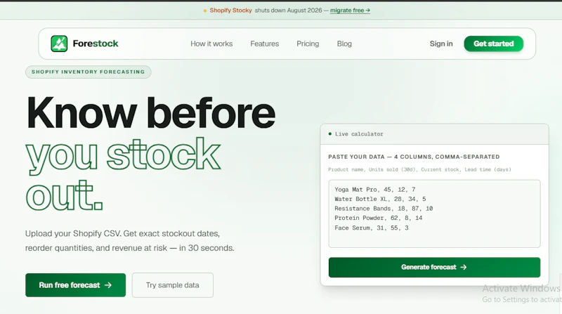 Forestock screenshot 1