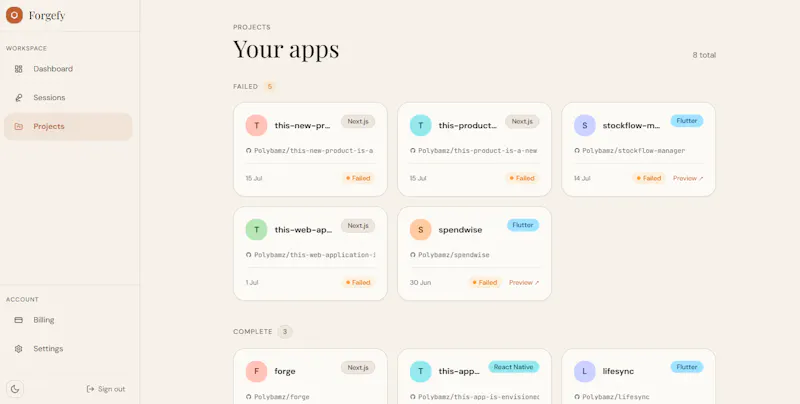 Forgefy screenshot 6