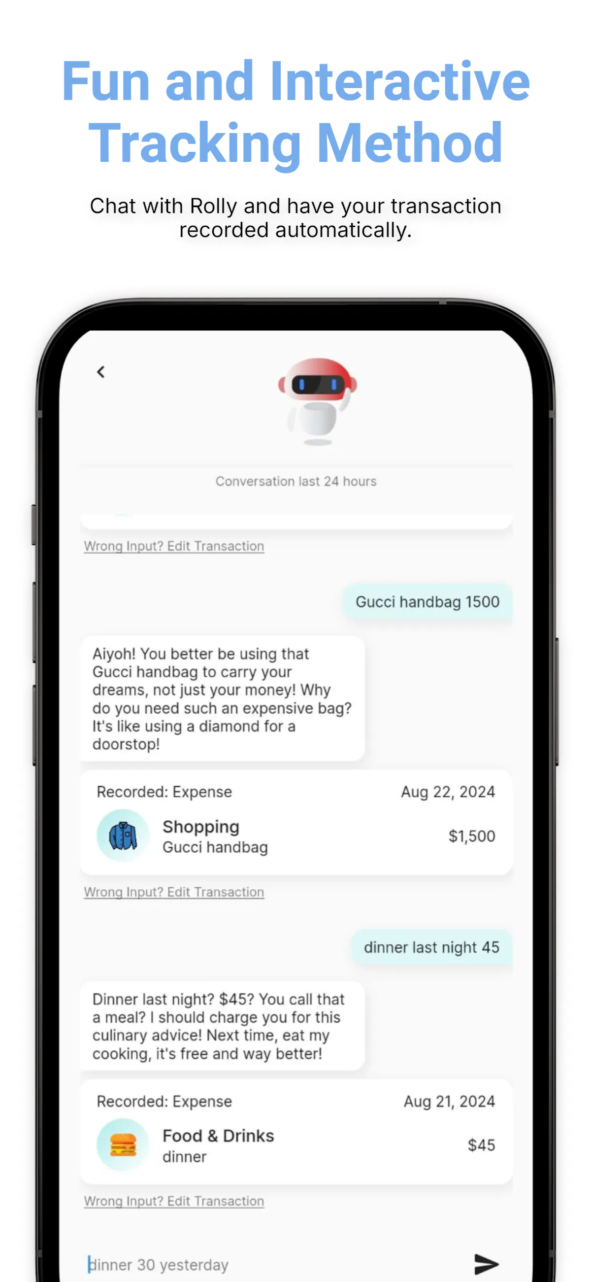 Rolly: AI Money Tracker