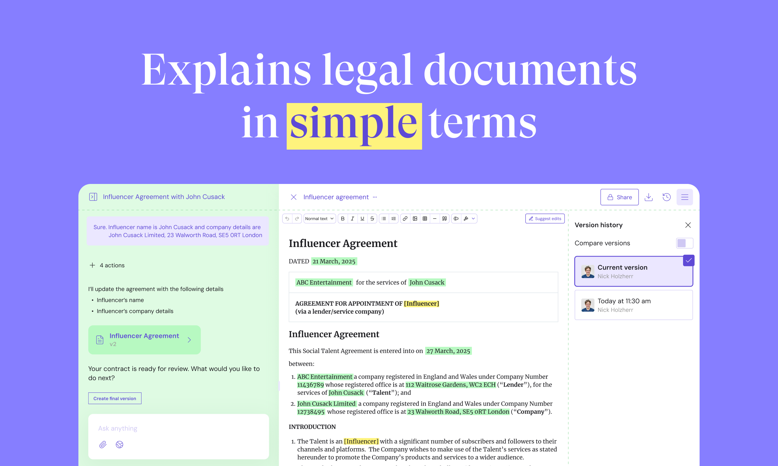 GitLaw Agent - Screenshot 2 preview