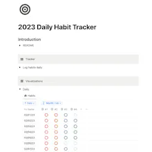 Habit Tracker 2023 ▶︎ Notion Template gallery image