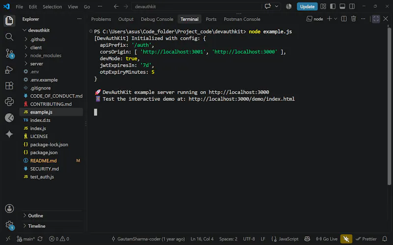 devauthkit screenshot 2