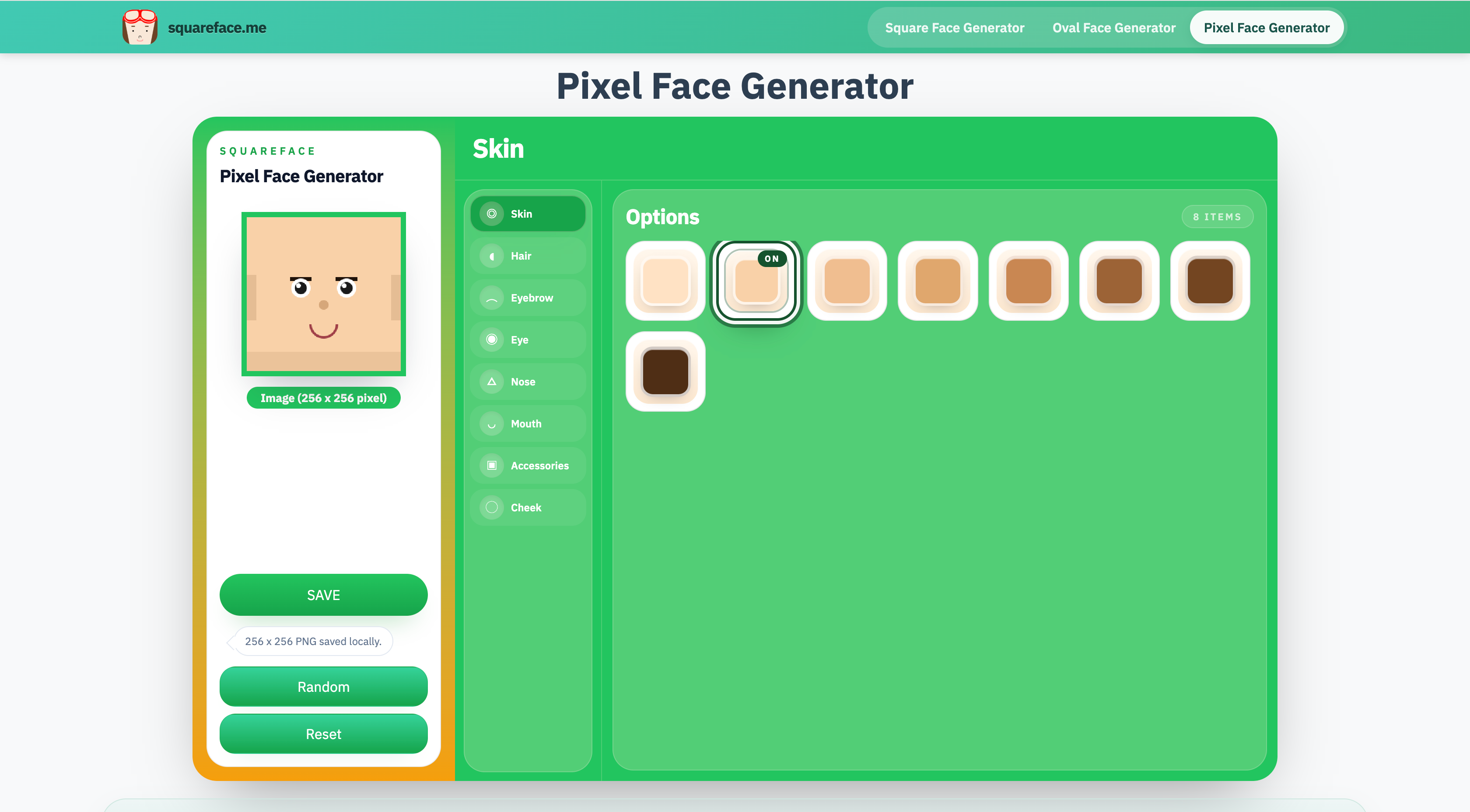 Square Face Generator gallery image