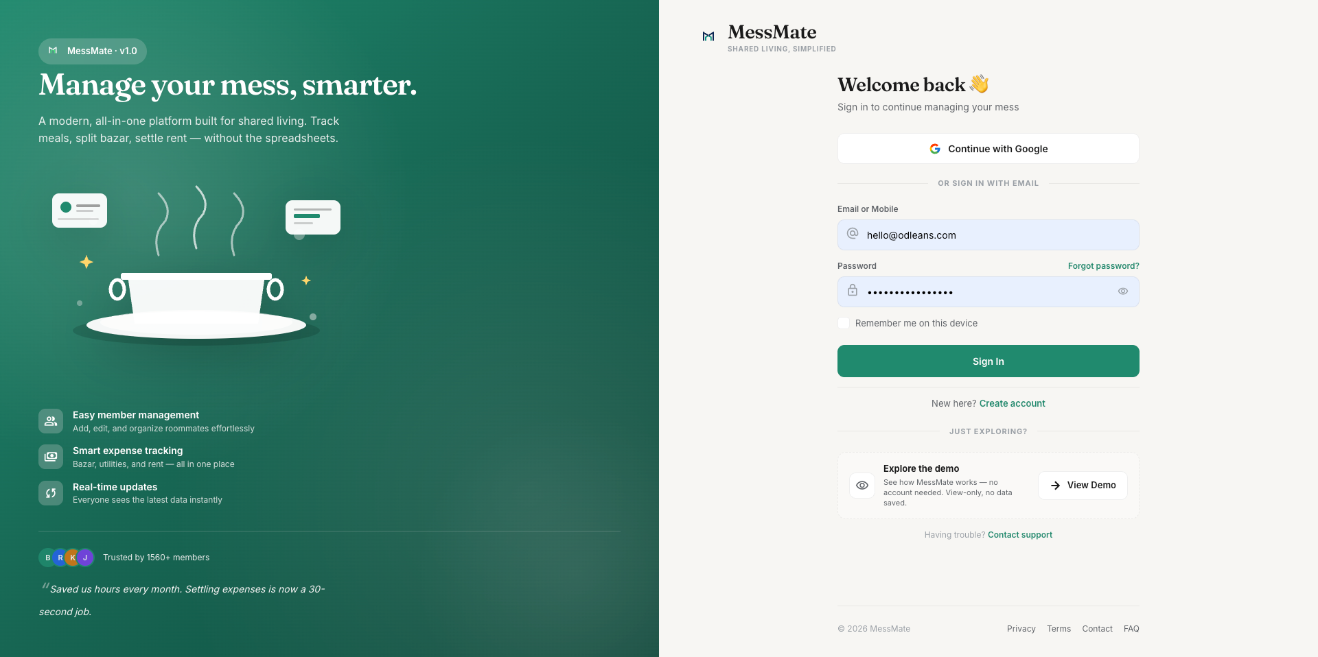 MessMate – Mess & Shared Living Manager gallery image