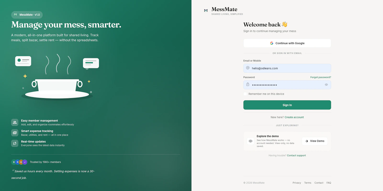 MessMate – Mess & Shared Living Manager screenshot 3