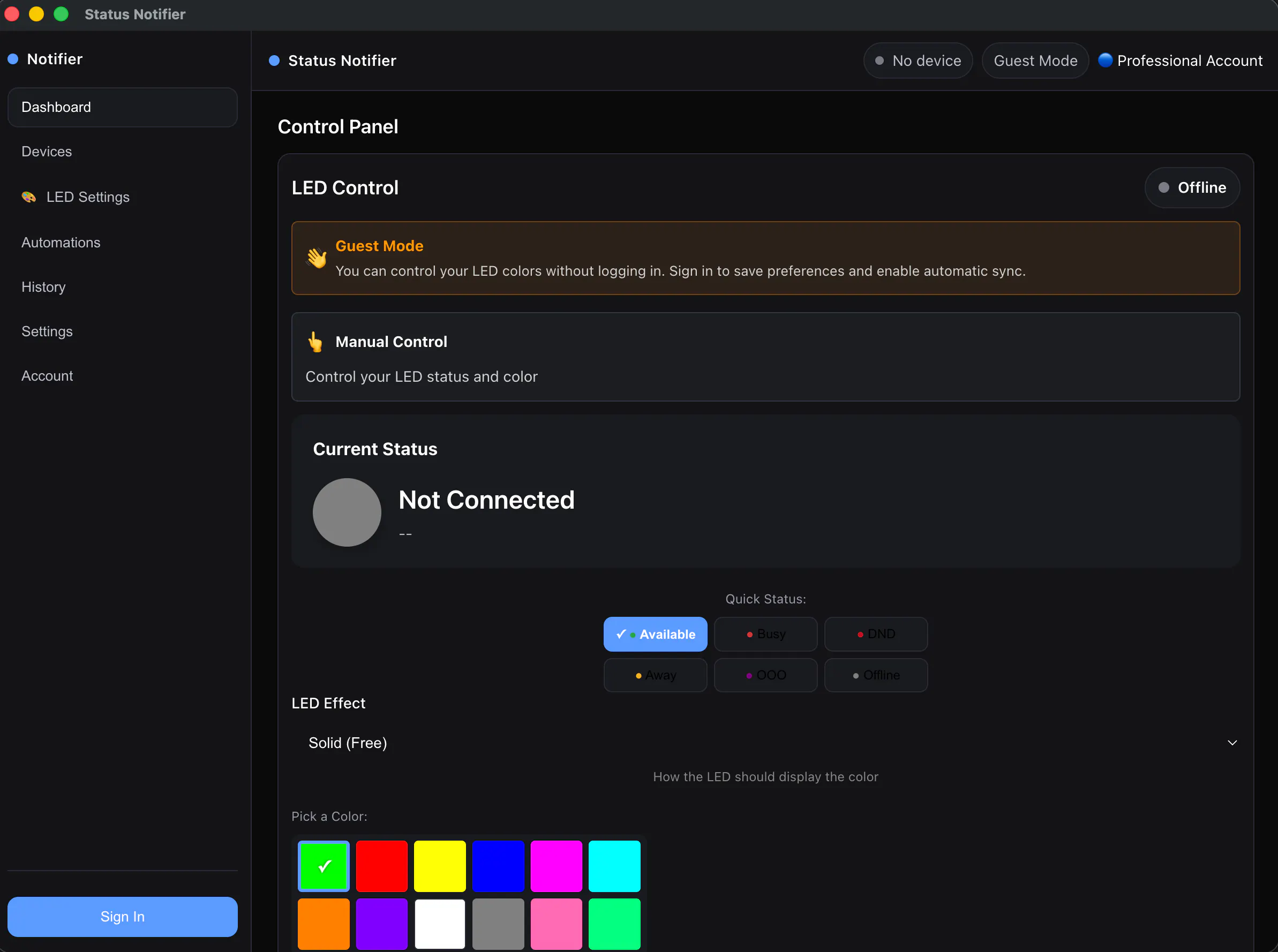 Status Notifier gallery image