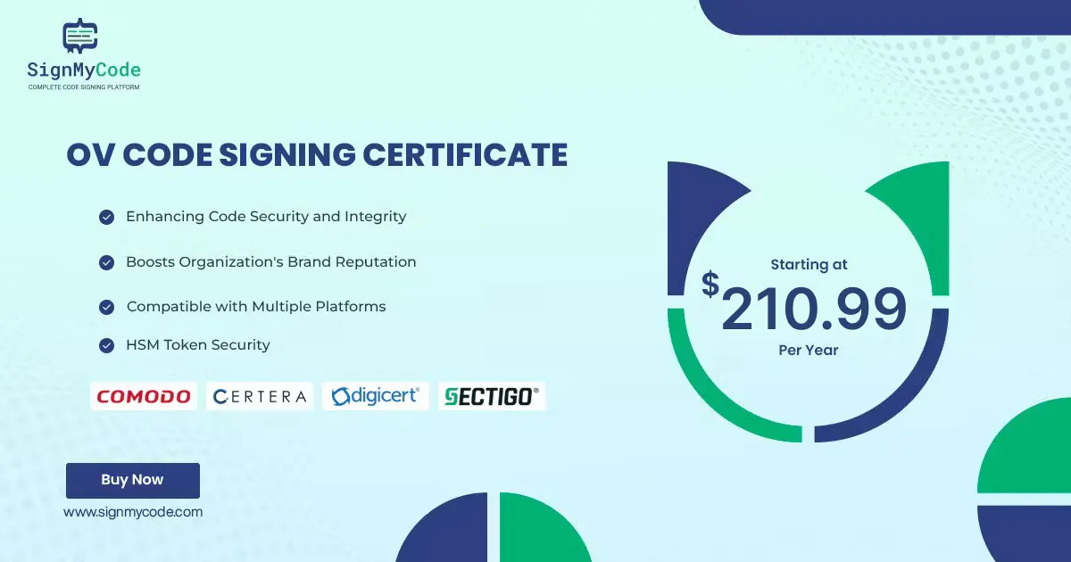 Trusted OV Code Signing Certificates gallery image