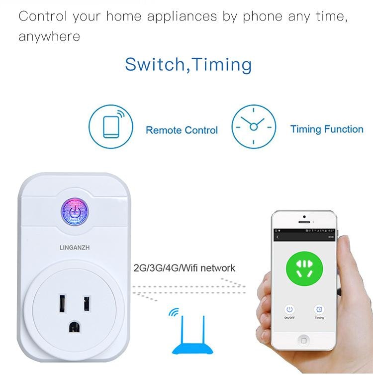 LINGAN INTELLIGENT HOME ACCESS TO AMAZON ECHO SOCKET LIGHTING SET CONTROL gallery image