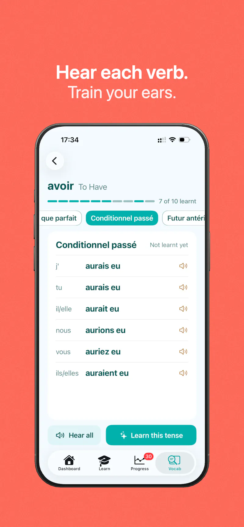 Phonique: French Conjugations screenshot 5