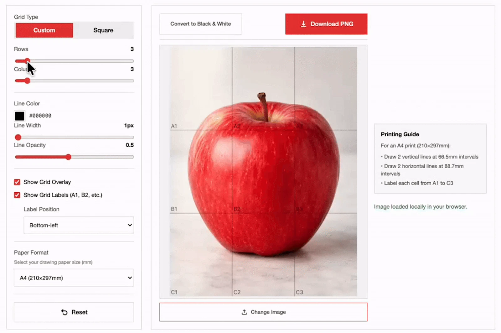 OnlineGridMaker screenshot 1 (video preview)