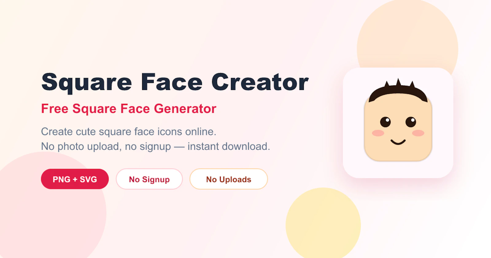 Square Face Creator screenshot 1