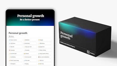 Personal growth | Notion Template gallery image