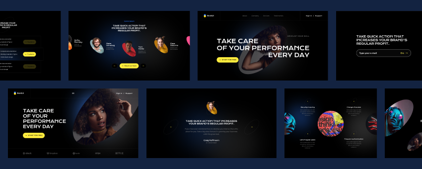 Poll option Bold UI Landing Library image