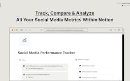 Social Media Performance Tracker media 1